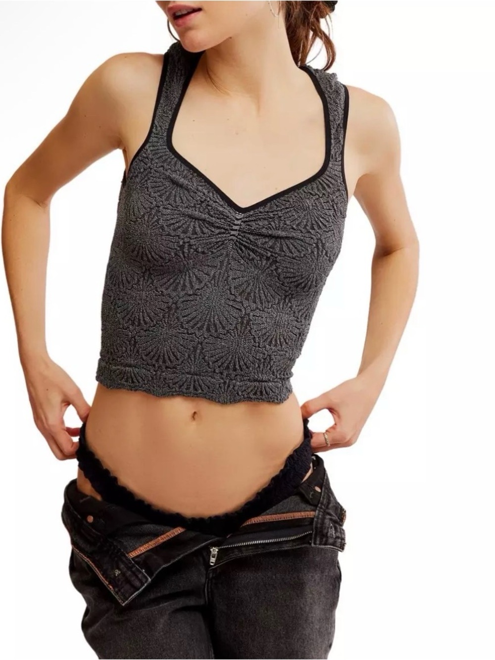 Free People Love Letter V-Neck Tank Top